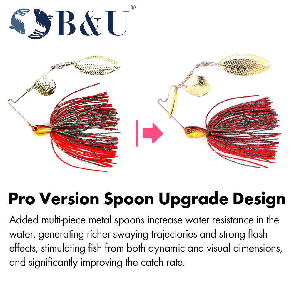 B&U 메탈 블레이드 낚시 미끼 스피너베이트 컬러풀 스 - Fishing Lure Blade Bait 리뷰 및 가격
