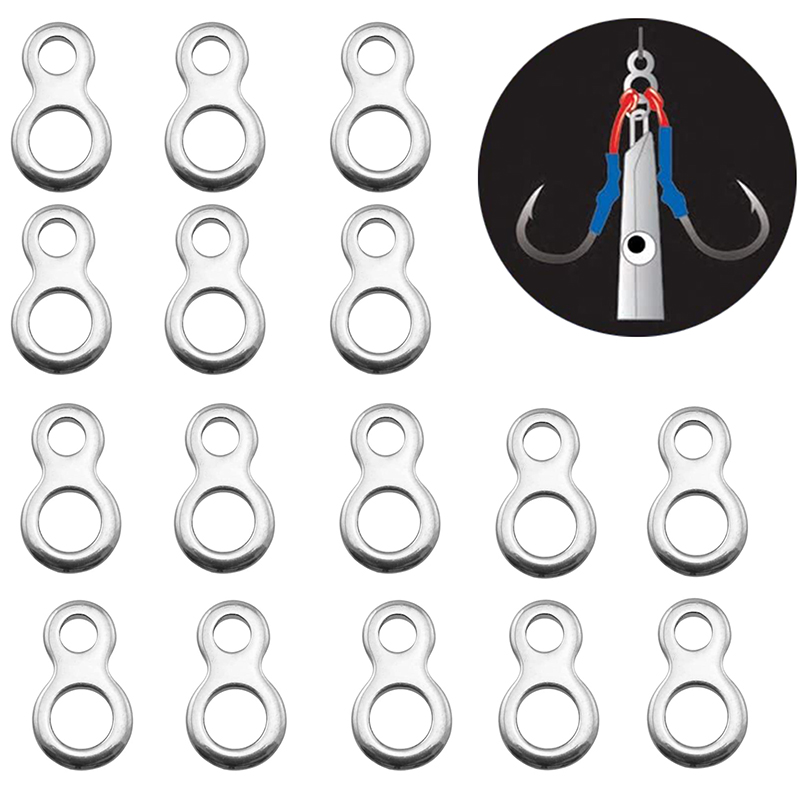 스테인레스 스틸 낚시 솔리드 링 바다 낚시 루어 커넥터 - Fishing Lure Accessories 리뷰 및 가격