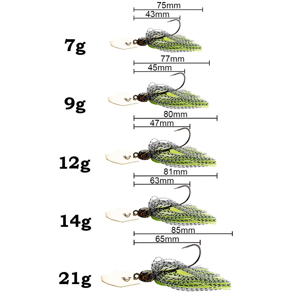 2개입 스피너베이트 7g/9g/12g/14g/21g 낚 - Fishing Lure Blade Bait 리뷰 및 가격