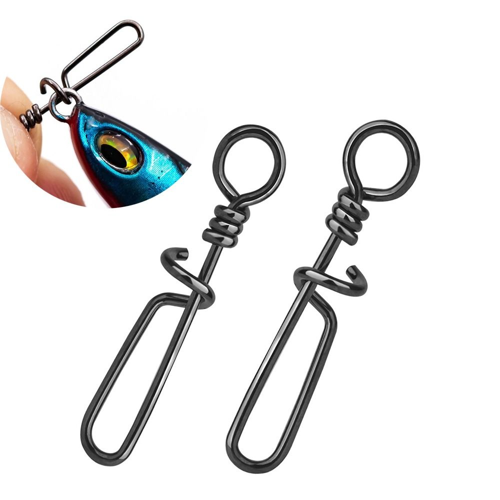 50pcs 팩 스테인레스 스틸 코스트록 스냅 퀵 체인지 - Fishing Lure Accessories 리뷰 및 가격