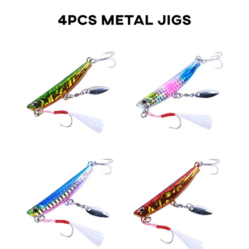 금속 지그 스푼 낚시 루어, 쇼어 캐스팅 마이크로 지그 - Fishing Lure Buzzbait 리뷰 및 가격